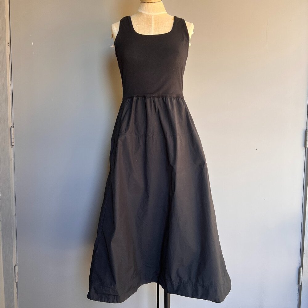 Everlane Black Supima Jersey Riviera Dress size Small